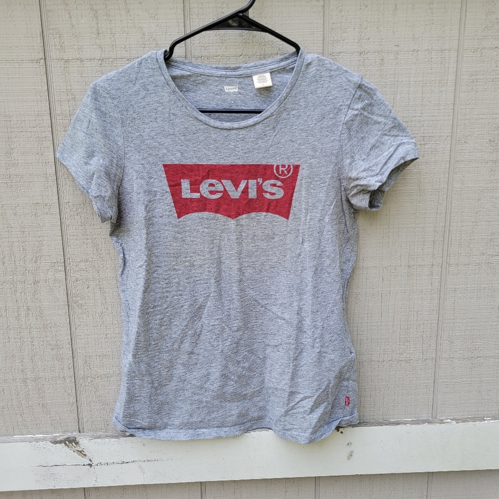 Levi's Casual Short Sleeve Graphic Logo Cotton Fitted Tee T-Shirt Medium M